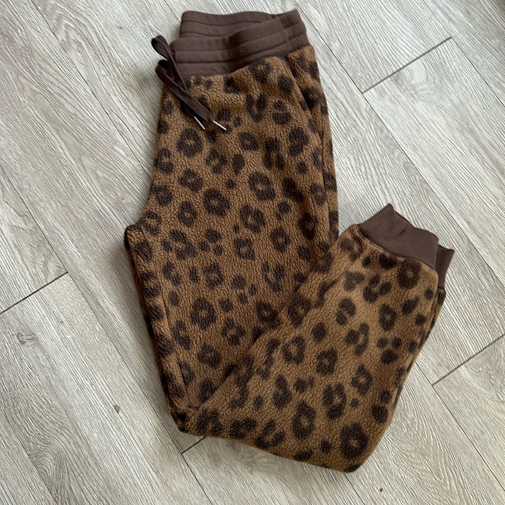 Gently worn fleece sweat pants